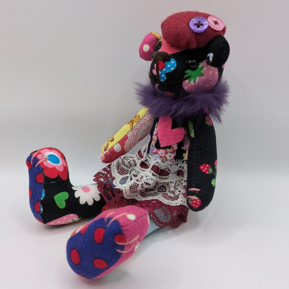 復刻版テディベア（21cm）【moko* hand made bear