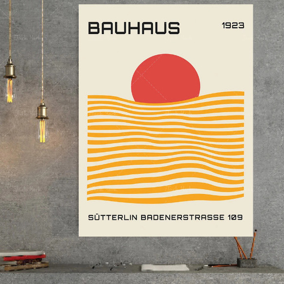 バウハウス BAUHAUS モダン 北欧 ミッドセンチュリー キャンバスアート