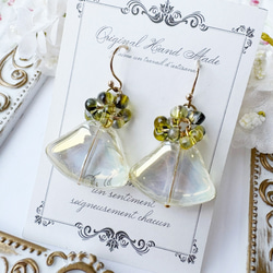 フラワー・シーリングスタンプピアス2 ピアス（フック・チェーン） 花