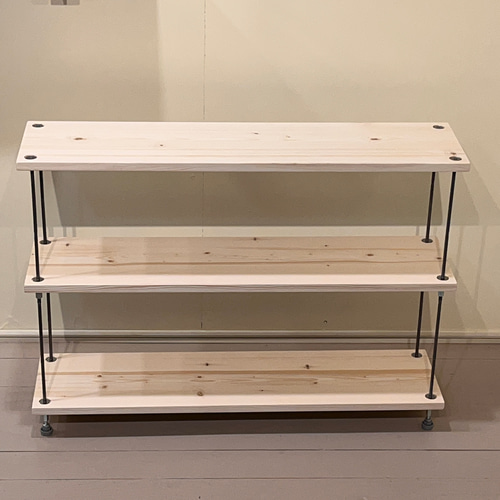 サイドボード 棚 アイアンラック アイアンシェルフ 無垢材 飾り棚 棚