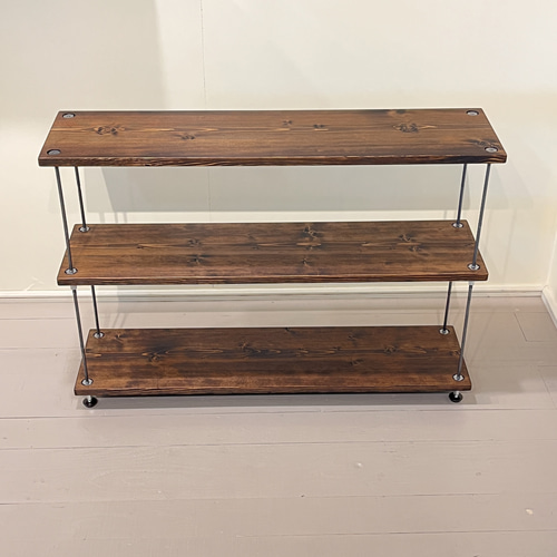 サイドボード 棚 アイアンラック アイアンシェルフ 無垢材 飾り棚 棚