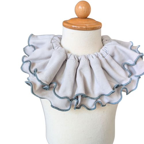 360° フリルスタイ グレー✕メロウ スタイ・よだれかけ yu_yu 通販