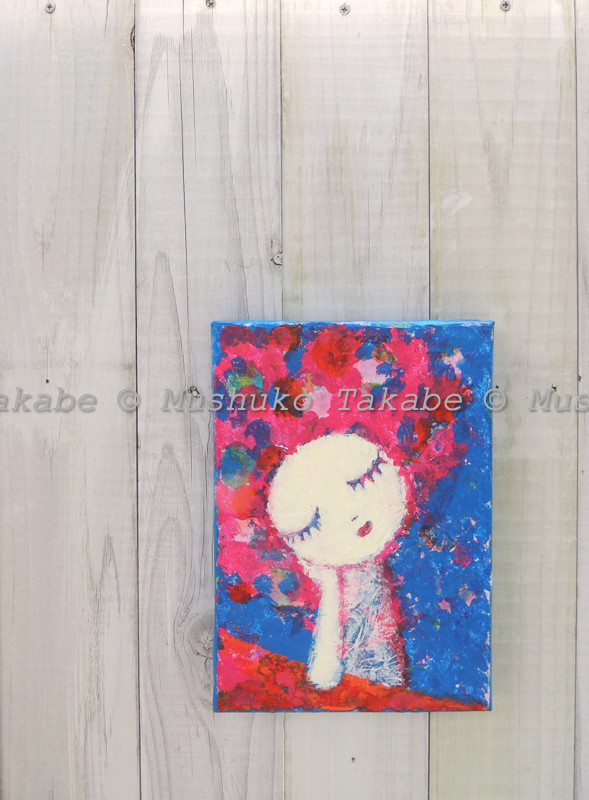 Cherry is dozing #2] #アート #絵 #原画 #インテリア 絵画