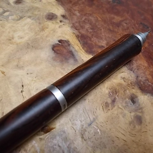 ココボロローズウッドの0.3㎜シャープペン パイロットS20改造 手作り