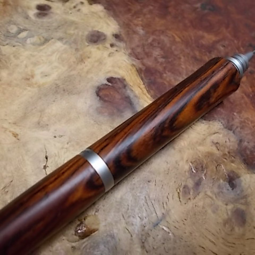 ココボロローズウッドの0.3㎜シャープペン パイロットS20改造 手作り