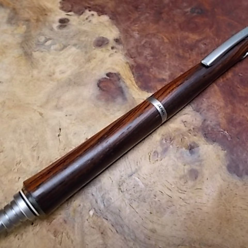 ココボロローズウッドの0.3㎜シャープペン パイロットS20改造 手作り