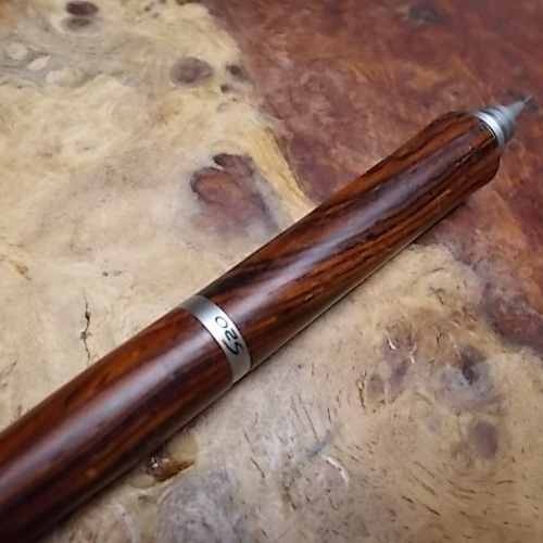 ココボロローズウッドの0.3㎜シャープペン パイロットS20改造 手作り