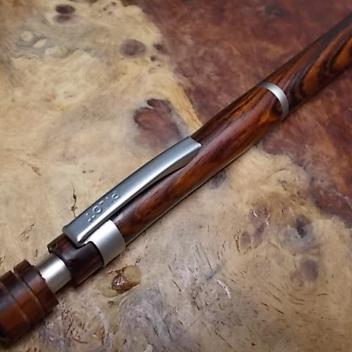 ココボロローズウッドの0.3㎜シャープペン パイロットS20改造 手作り