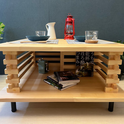 送料無料】 ローテーブル 長方形 120cm 80cm 34cm スギ