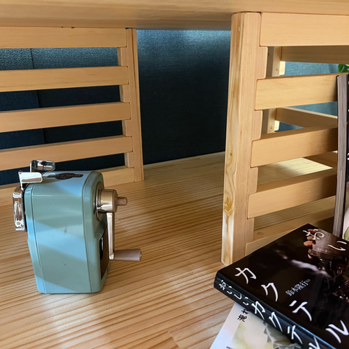 送料無料】 ローテーブル 和風 木組格子形 80cm角 パイン ナチュラル  