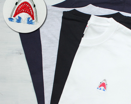 名入れ無料 名前入りTシャツ サメ 半袖 メンズ レディース ワン