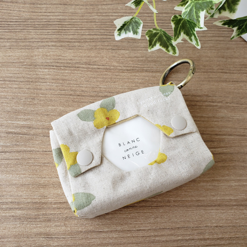 3つ持ち運べる ポケットティッシュケース 北欧 花柄 ちょうちょ柄 吊り