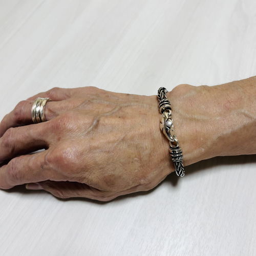 cross clasp》シルバーブレスレット｜silver925・クロス留め具