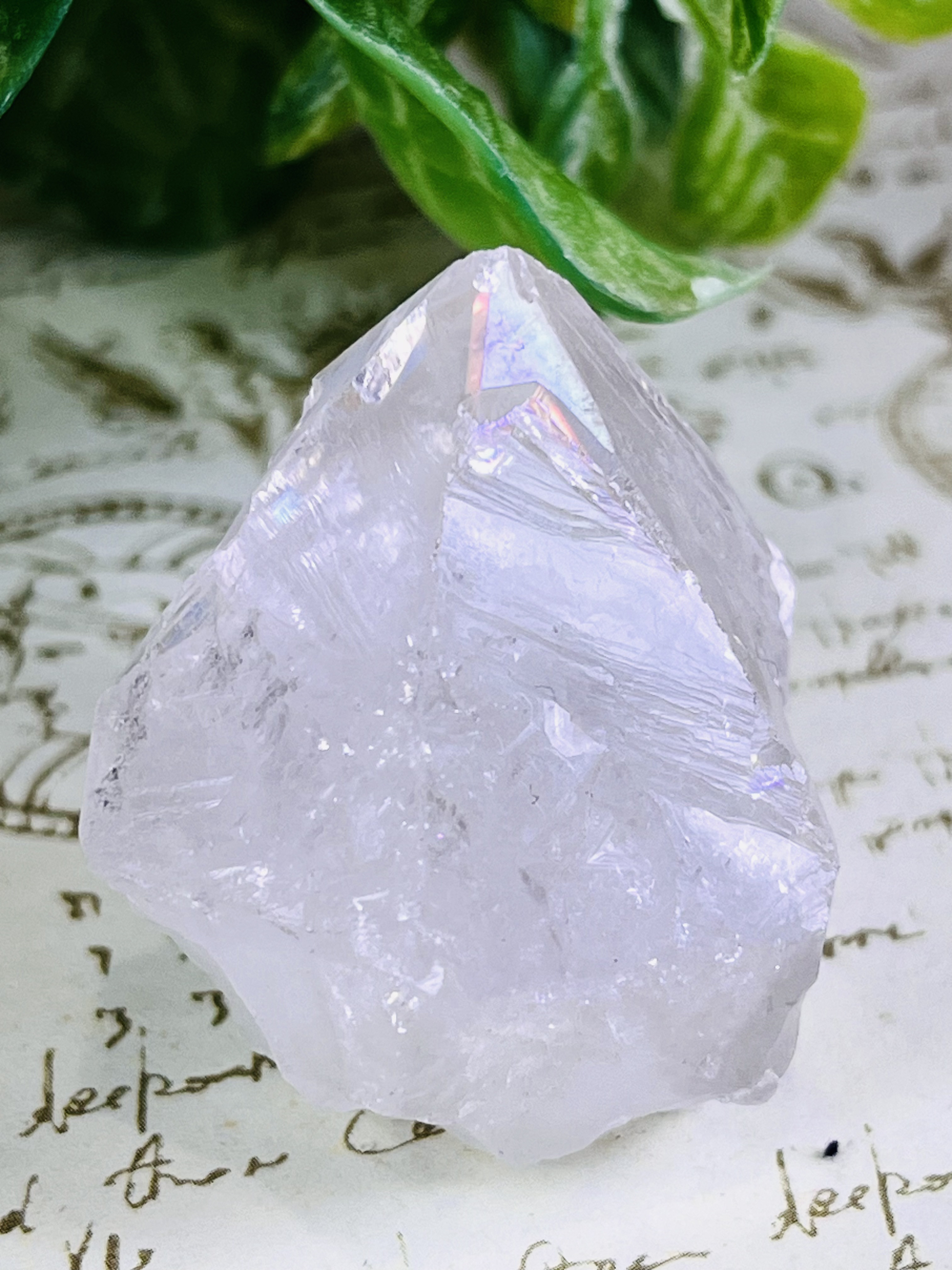 天からの祝福✨　アナンダライト　水晶　レインボークォーツ　原石　クリスタル
