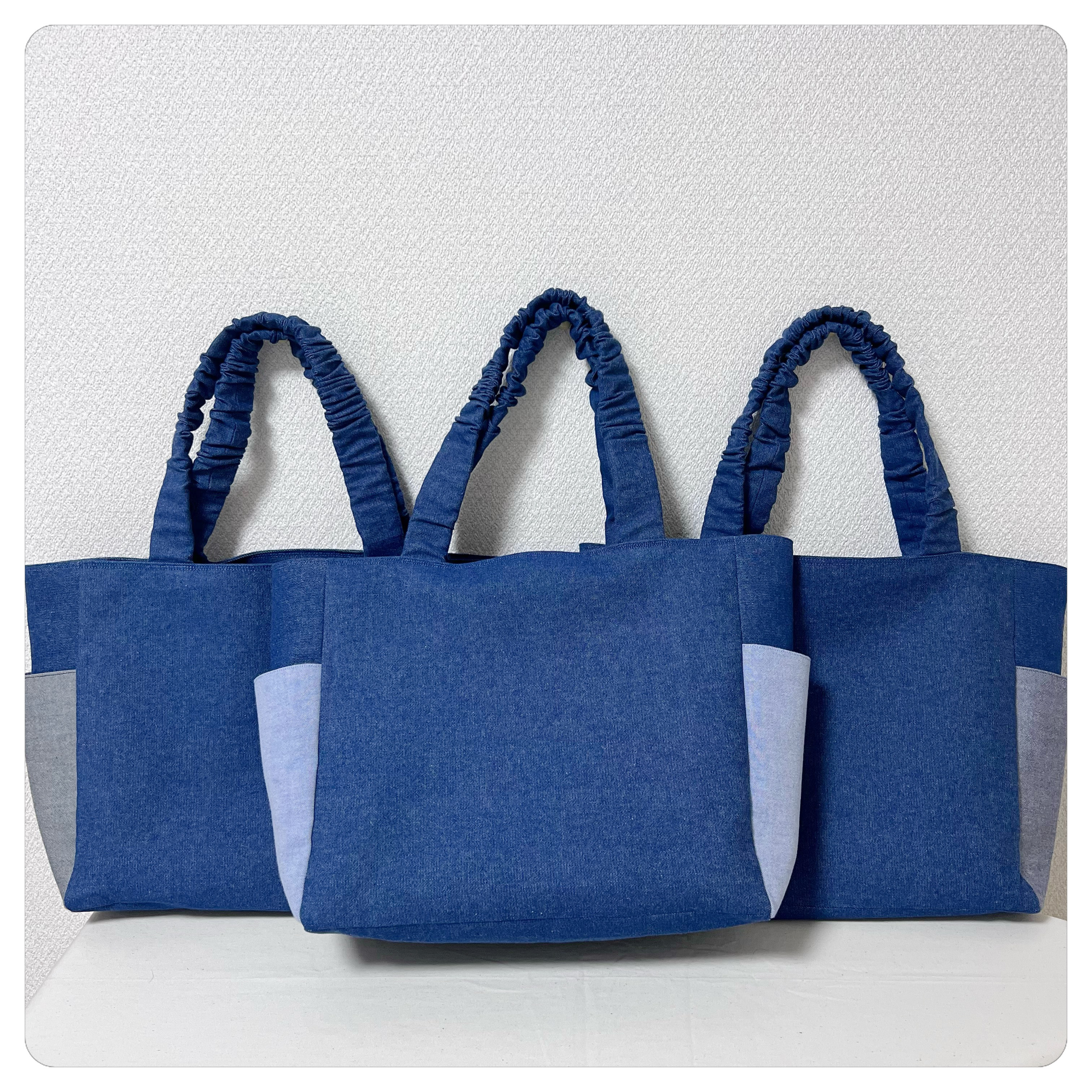 外ポケット付　トートバッグ