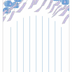 藍風鈴狐 ポストカード 5枚セット 暑中お見舞い 残暑お見舞い 夏 狛狐 狐の嫁入り 狐面 キツネ 日本 和 御朱印 3枚目の画像