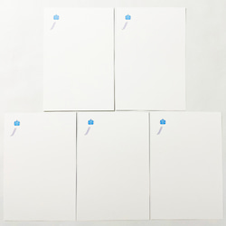 藍風鈴狐 ポストカード 5枚セット 暑中お見舞い 残暑お見舞い 夏 狛狐 狐の嫁入り 狐面 キツネ 日本 和 御朱印 2枚目の画像