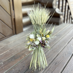 おまとめ⭐︎swag #295 小麦のパニエ スワッグ ドライフラワー お