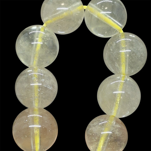 リビアングラス　鑑別書付　クリストバライト　砂入り ブレスレット　4Aランク セール】 リビアングラス 鑑別書付 クリストバライト 砂入り