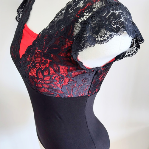 赤に黒レースでドンキホーテのキトリ♥️をイメージしたバレエ