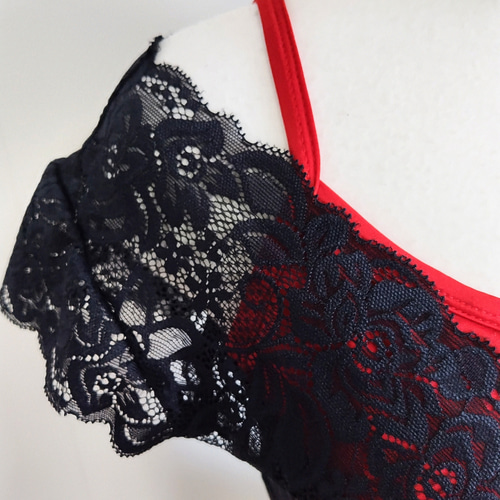 赤に黒レースでドンキホーテのキトリ♥️をイメージしたバレエ