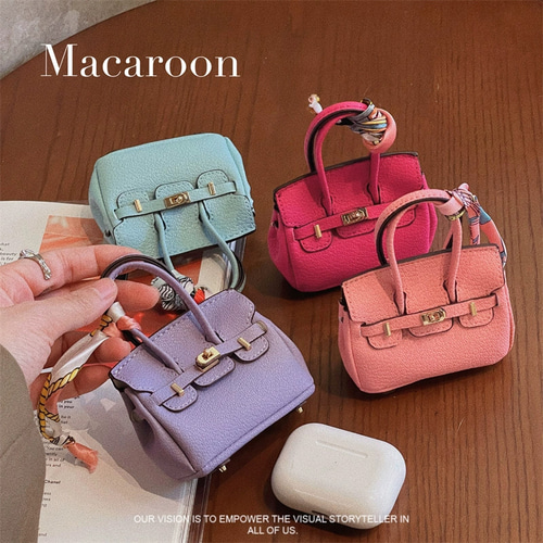 ミニバッグデザイン バッグチャーム AirPods /AirPods Proケース