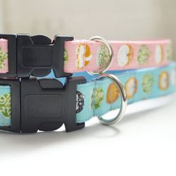 丸柴（全２色）＊犬用首輪（１５／２０ｍｍ幅）　オーダーメイド　子犬　小型犬　中型犬　しばいぬ　和柄　和風　シバ　柴犬 3枚目の画像