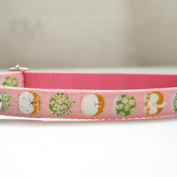 丸柴（全２色）＊犬用首輪（１５／２０ｍｍ幅）　オーダーメイド　子犬　小型犬　中型犬　しばいぬ　和柄　和風　シバ　柴犬 6枚目の画像