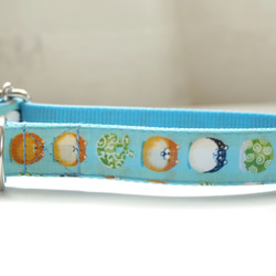 丸柴（全２色）＊犬用首輪（１５／２０ｍｍ幅）　オーダーメイド　子犬　小型犬　中型犬　しばいぬ　和柄　和風　シバ　柴犬 7枚目の画像