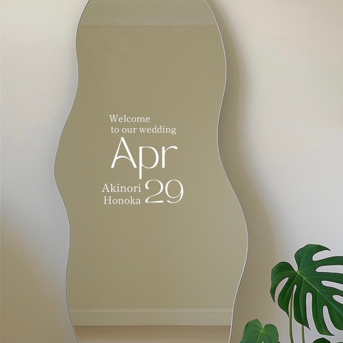 ウェルカムミラーステッカー ウェルカムスペース 結婚式 ウェディング