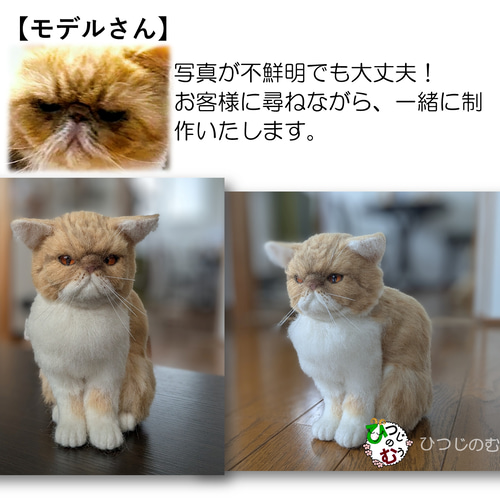 オーダーメイド 羊毛フェルト】うちのねこオーダー 羊毛フェルト