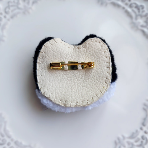 猫ちゃん　ブローチ 楽天市場】nekogaoさんの刺しゅうブローチキット 水玉 PHC-103-2