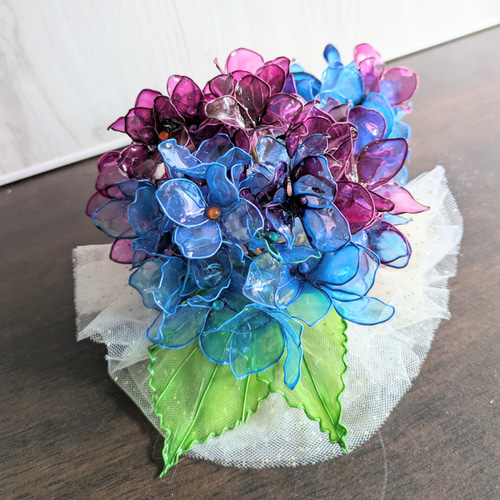 アメリカンフラワー　紫陽花他　ディップフラワー アメリカンフラワー☆ディップフラワー☆紫陽花