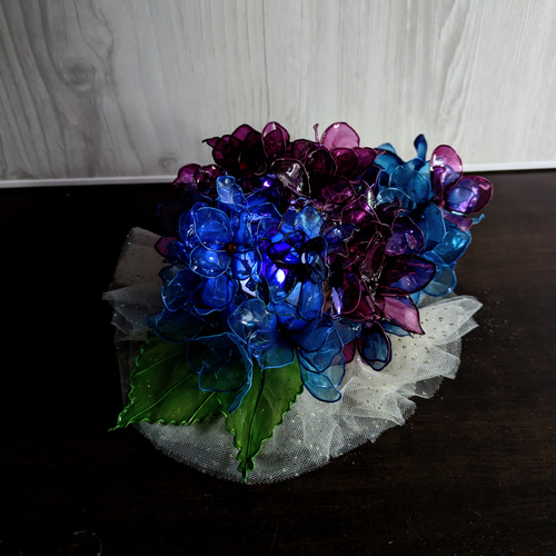 紫陽花灯】◇紫陽花のランプ◇アメリカンフラワー・ディップ
