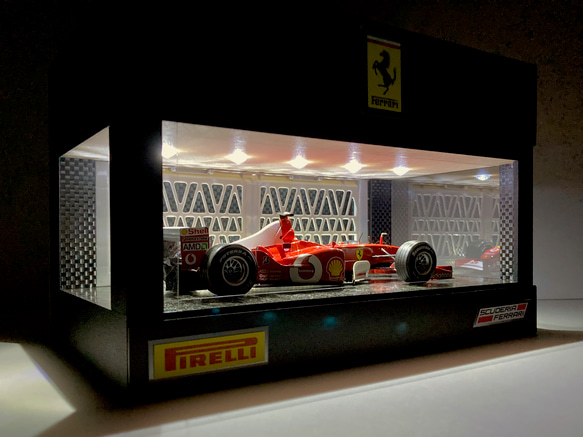 1/24〜1/64展示可・間接照明＆二重壁2・ディスプレーBOX
