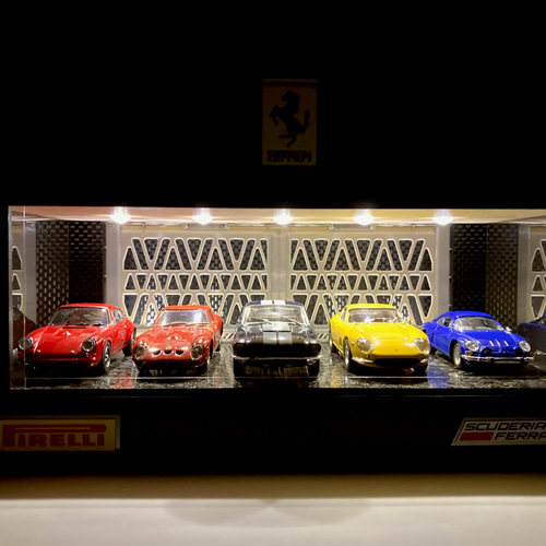 1/24〜1/64展示可・間接照明＆二重壁2・ディスプレーBOX
