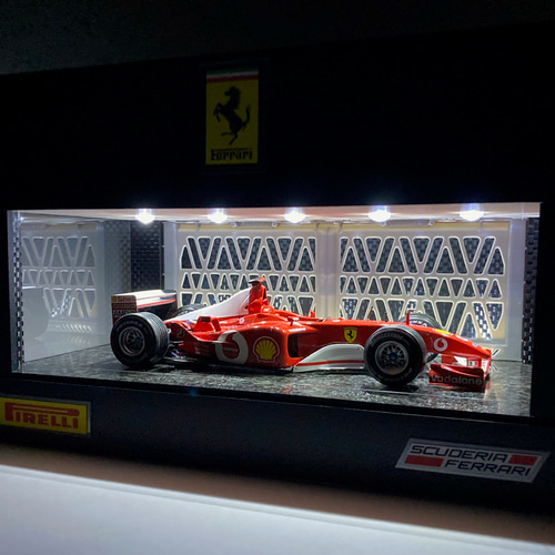 1/24〜1/64展示可・間接照明＆二重壁2・ディスプレーBOX