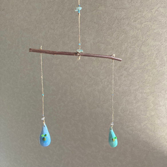 9597.bud 双葉のモビール 1枚目の画像