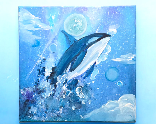 空と海　ガッシュ画 9277e4866221c4667c3e311a10b0dc