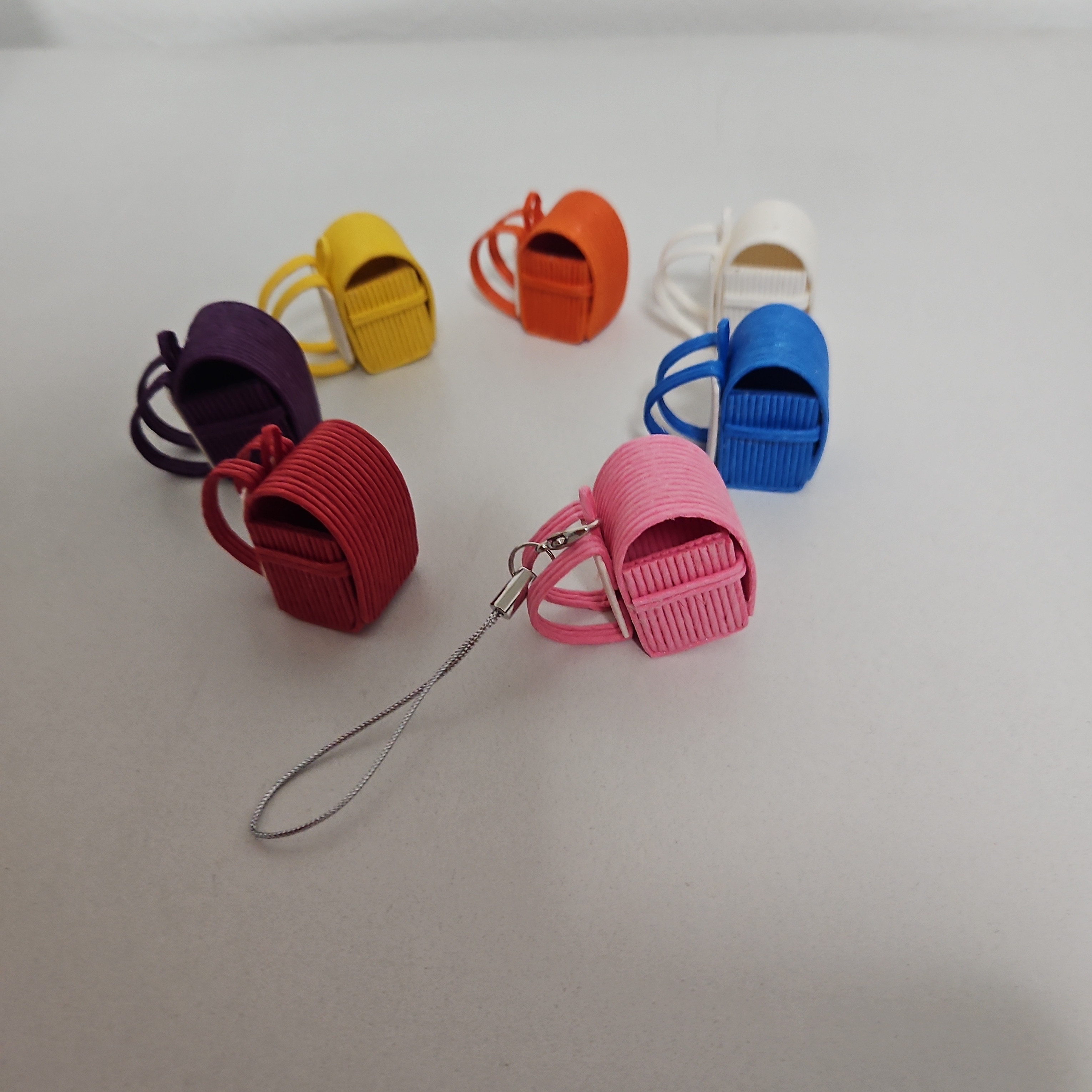 エコクラフト カラフルミニチュアランドセル 携帯ストラップ K