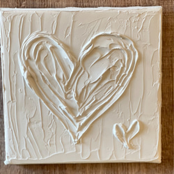 絵画ハート型 Texture Heartシリーズ ・こころのかたち /テクスチャーアート・ハート