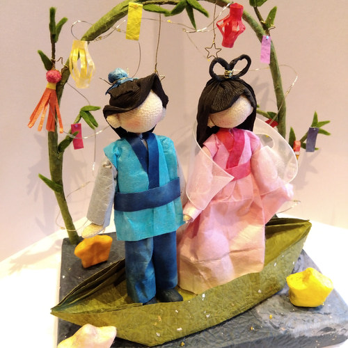 七夕☆織姫と彦星 その他人形 【藤桃-fujimomo】人形作家 通販