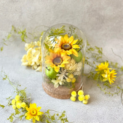 lavender✳︎ガラスドームアレンジ/ メッセージタグ / ラベンダー