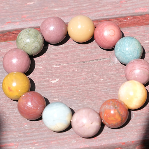 ゴビ石−1012 『眼石』　ブレスレット　原石　男女兼用　パワースートン ゴビ石−1012 『眼石』 ブレスレット 原石 男女兼用 パワースートン