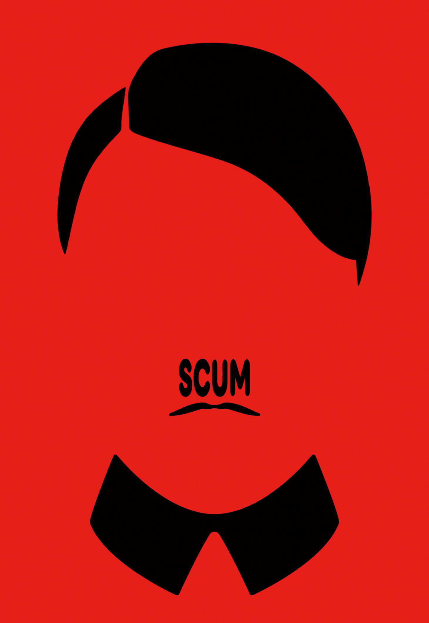 SCUM　ビッグシルエット　ブラックボディ【インクジェット】