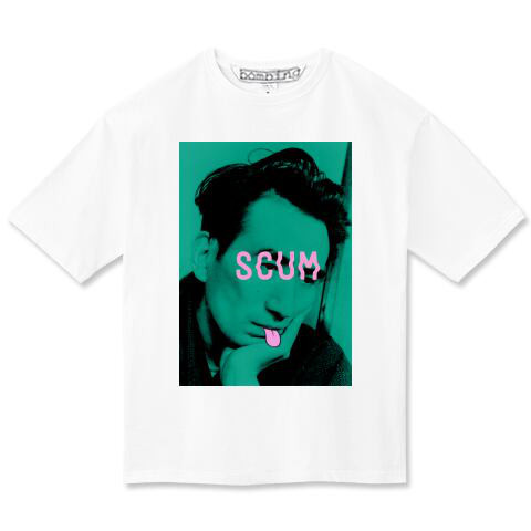 太宰治　バッドエデュケーション　ビッグシルエット　ホワイトボディ【インクジェット】