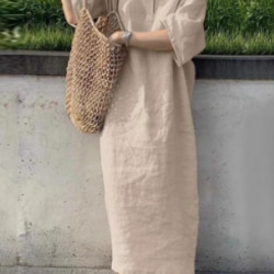 ハンドメイド リネンチュニック 楽天市場】【後ろリボンリネンチュニック】リネン 麻 チュニック