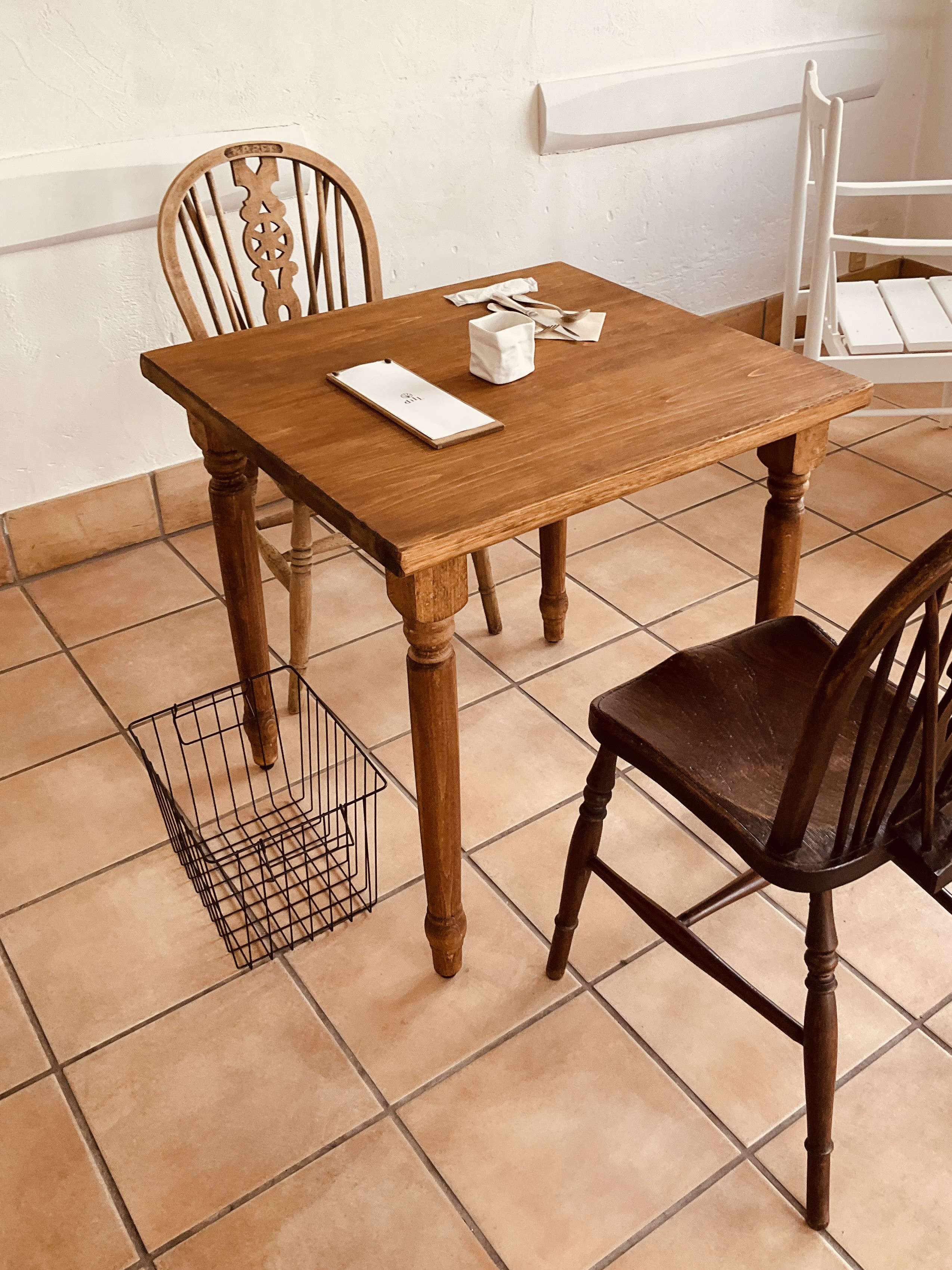 ひのき65cmろくろ足　奥行約70㎝　店舗什器　カウンターテーブル　ダイニングテーブル　カウンターテーブル