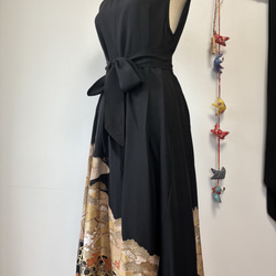 留袖リメイクワンピース　着物リメイクワンピース 1枚目の画像