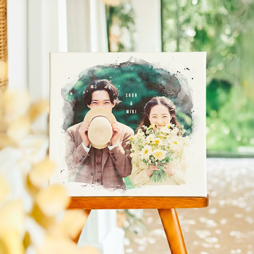 ウェルカムボード】水彩風 結婚式 キャンバス ウェルカムスペース 結婚